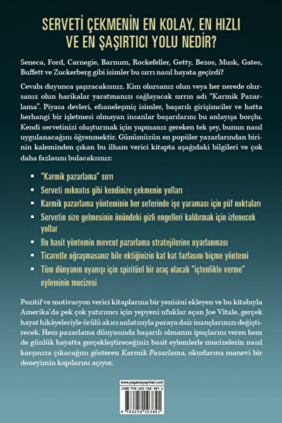 Pegasus Yayınları Karmik Pazarlama: Serveti Çekmenin En Manyetik Yolu - Joe Vitale
