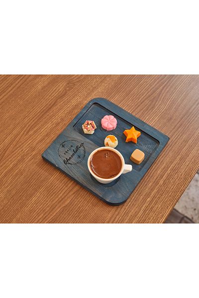 Davi Ahşap Wooden Tea-Coffee Presentation Plate