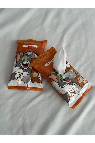 Planet Butik Cat Mouse Pocket Size Wet Wipes
