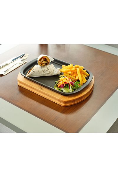 Davi Ahşap Wooden Presentation Plate - Casting and Wood Harmony