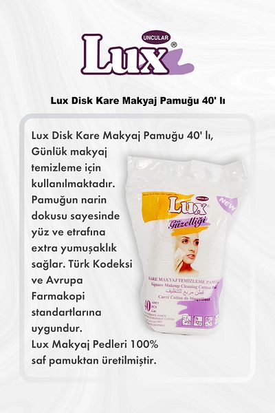 LUX 40S Square Disc Makeup Cotton - Buy 5 Pay 4 and Rosie Cotton