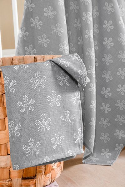 Lunanino 100% Cotton Set of 2 Muslin Baby Blanket Baby Blanket Multi-Purpose Blanket 100X100 Size Soft Texture