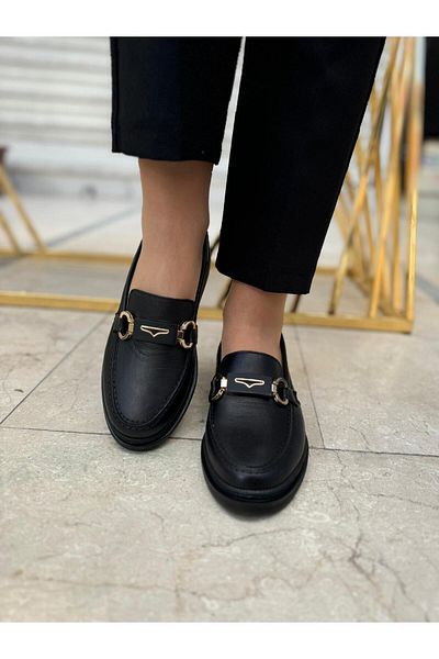 Emel Yıldız Brooched Women's Leather Shoes