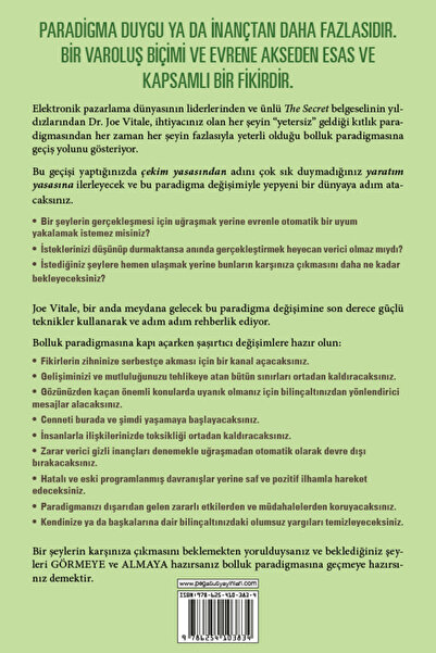 Pegasus Yayınları Bolluk Paradigması: Çekim Yasasından Yaratım Yasasına Geçmek - Joe Vitale