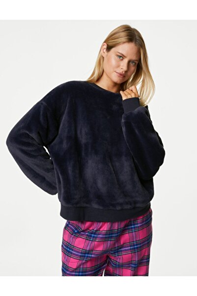 Marks & Spencer Uzun Kollu Polar Pijama Üstü