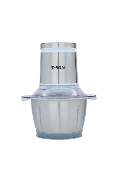 Edison قطاعة خضروات كهربائية من إيديسون، 6 شفرات، 1.2 لتر، 400 واط، رمادي