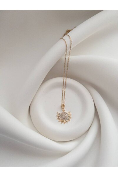 minnejewelry Çelik Güneş Kolye - Çelik Kolye - Güneş Kolye