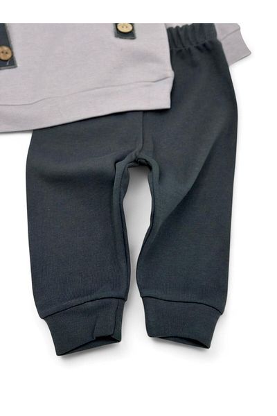 VOY KİDS Stylish and Comfortable Bow Tie Bodysuit for Baby Boy - 3-6-9-12 Months