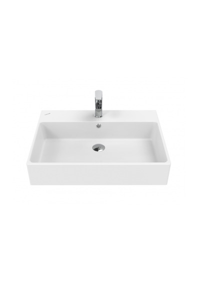 Creavit Next Tezgah Üzeri Kare Lavabo 70cm Beyaz