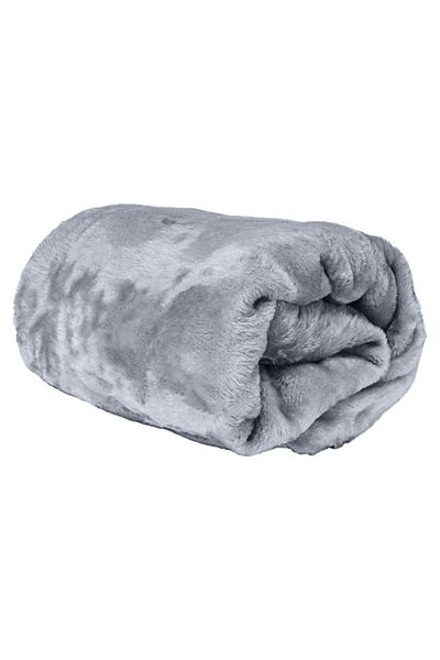 Hotel Linen Klub Double-Flannel Micro-Fleece Throw Blanket, 200 x 220 cm, Grey