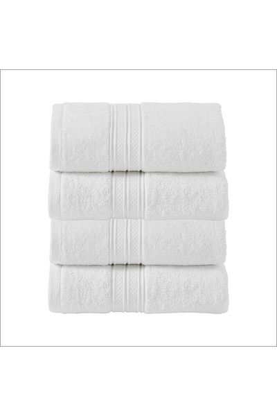 Donetella 4 - Pcs Premium Hand Towels (50x90cm) 600 GSM 100% Combed Cotton