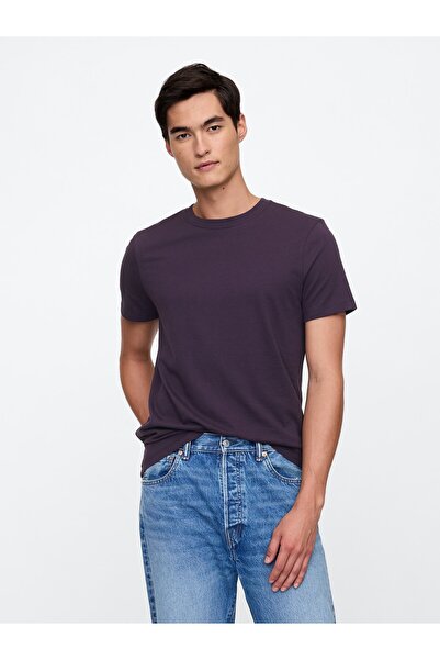 GAP Erkek Mor Everyday Soft T-Shirt