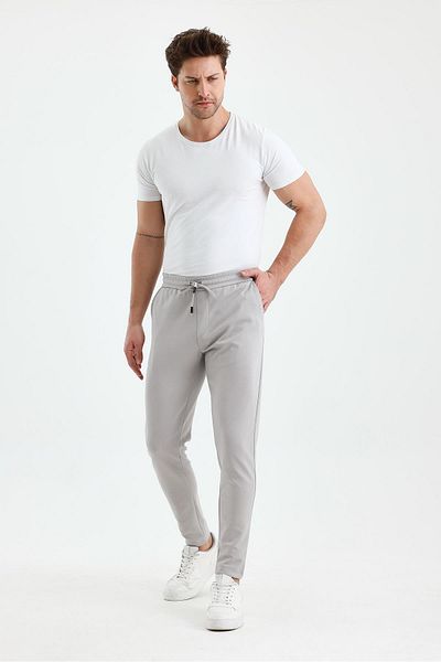 FİHA /9535-ΑΝΔΡΙΚΟ ΠΑΝΤΕΛΟΝΙ JOGGER ΕΠΙΠΕΔΟ ΠΟΥΛΙ - ΓΚΡΙ