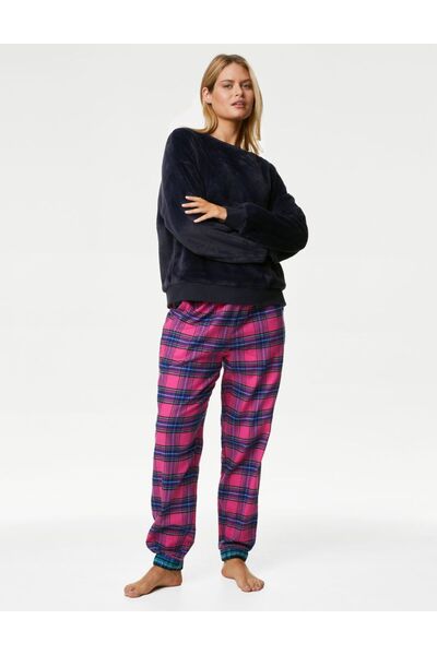 Marks & Spencer Uzun Kollu Polar Pijama Üstü