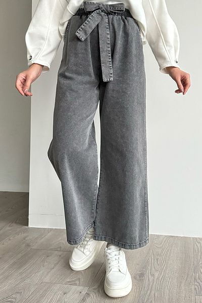 InStyle Black Jeans with Self Belt