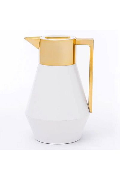 Everest Lydia Thermos White Gold Hand 1 Liter