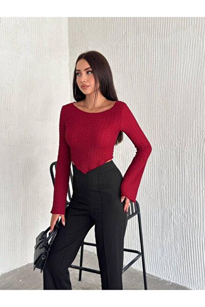 Noa Noa Μπλούζα με ανάγλυφο σχέδιο με λεπτομέρεια ισπανικού μανίκι