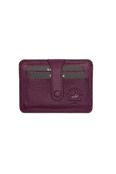 Westpolo Hakiki Deri Mürdüm Patlı Bol Kartlıklı Kağıt Para Bölmeli Unisex Kar...