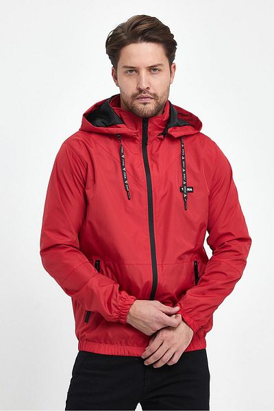 FİHA Red Raincoat for Men Model /9088