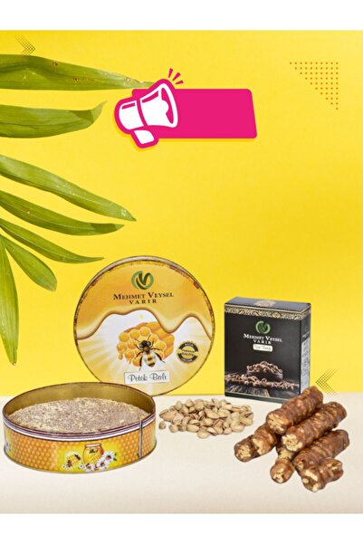 Mehmet Veysel Varır 1kg Siirt Petek Balı + 1kg Siirt Fıstığı + 1kg Ceviz Sucuğu