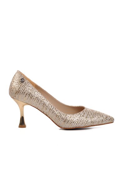 Pierre Cardin Pc-54049 Gold Women's Heeled Shoes