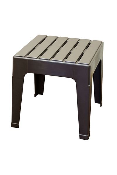 Adams Weather Resistant Square Shaped Resin Stackable Side Table