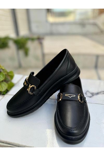 Emel Yıldız Brooched Women's Leather Shoes