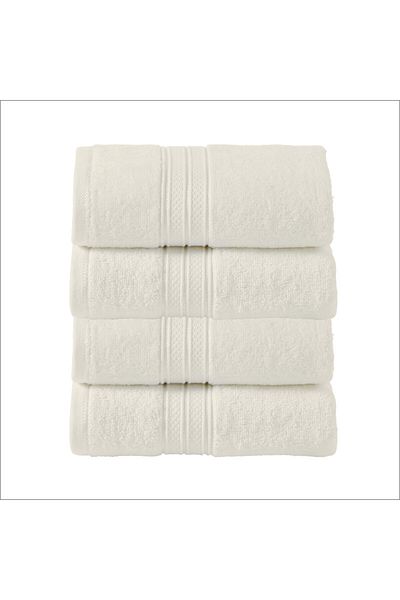 Donetella 4 - Pcs Premium Hand Towels (50x90cm) 600 GSM 100% Combed Cotton