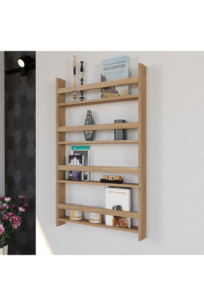 ALONEX HOME Nordik Duvar Rafı Sepet, Dekoratif Raf, Ekonomik Raf