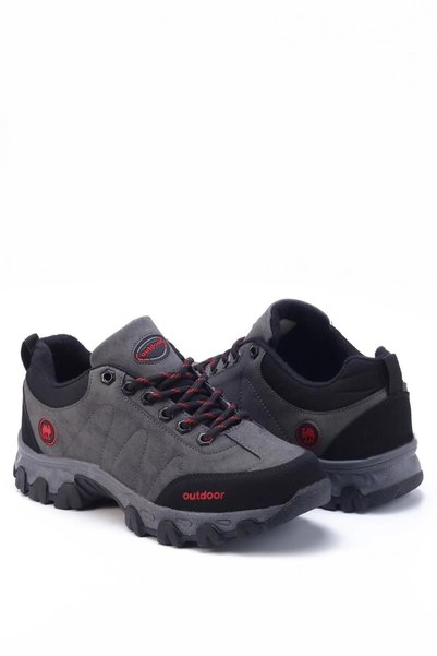 LETOON Kışlık Dayanıklı Bağcıklı Unisex Outdoor Bot Ayakkabı