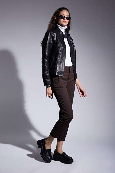 Eric Nurnberg Karrie Siyah Kalın Taban Hakiki Deri Loafer Kadın Ayakkabı