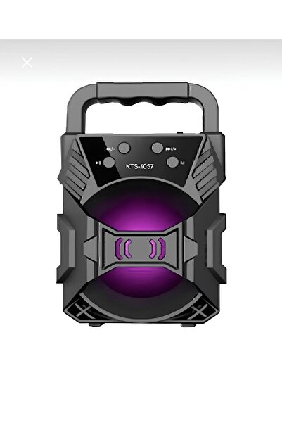 Genel Markalar 1057 Bluetooth Hoparlör Taşınabilir Ses Bombası Led Işıklı Ext...
