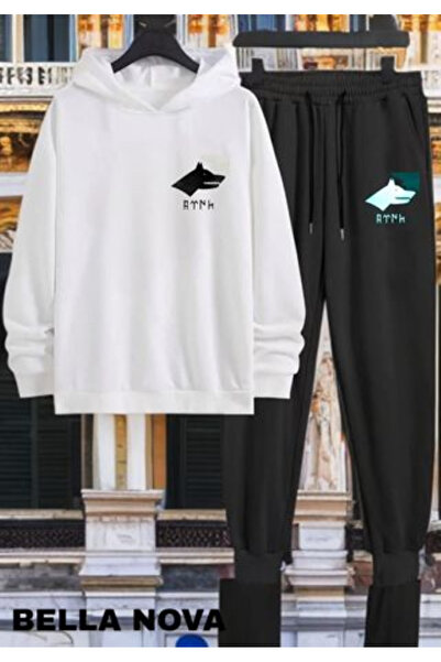 bellanova - Trening imprimat cu 3 fire Hanorac cu glugă Set de jos