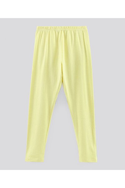 Primo Gino Ankle Length Leggings Solid & Floral Print Pack of 2 - White Light Yellow