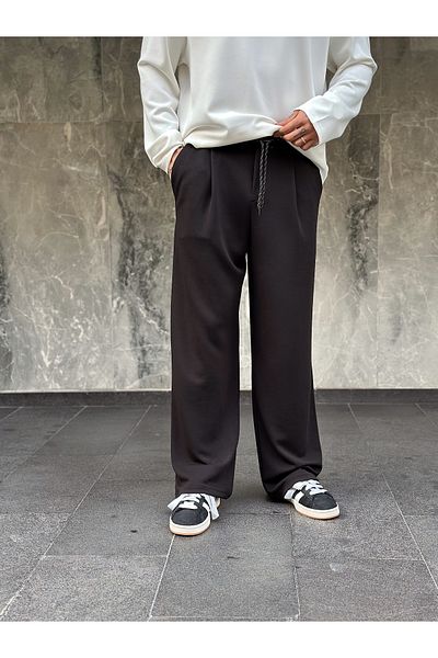 manch collection Pantaloni tăiați coreean din țesătură lycra