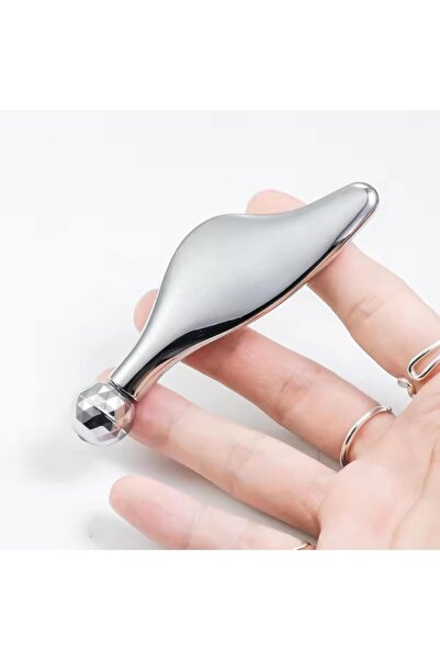 Naturachi Metal Yüz Masaj Aleti Face Yoga Guasha 3D Roller Graston Aparatı Mo...