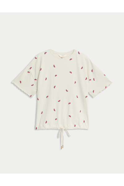Marks & Spencer Regular Fit Kısa Kollu Pijama Üstü