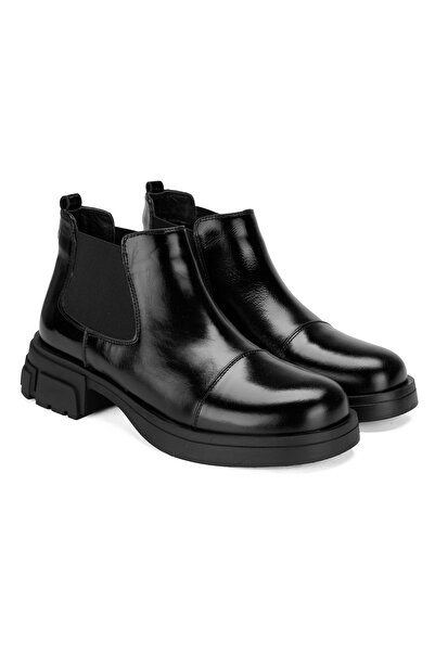 Desa Elodie Siyah Kadın Deri Bot