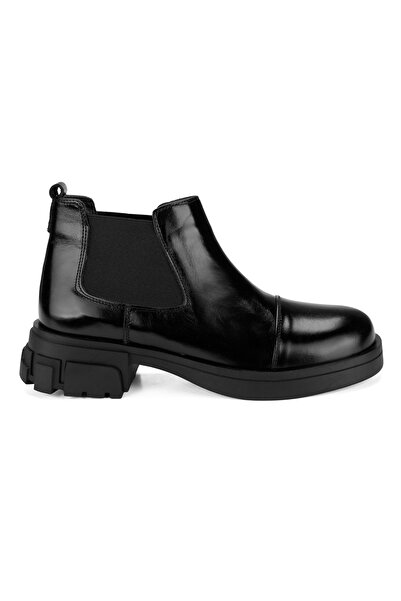 Desa Elodie Siyah Kadın Deri Bot