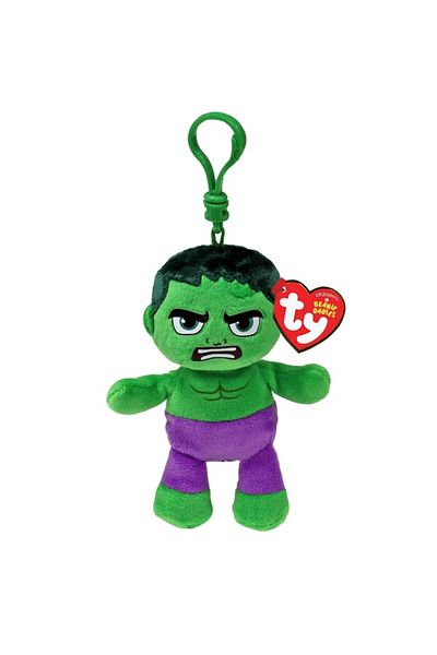 TY Beanie Boos سلسلة مفاتيح TY Beanie Babies Hulk