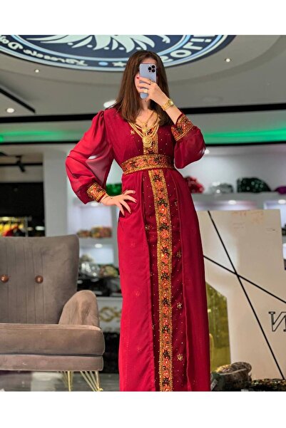 SOLİN YÖRESEL Kadın Düğünlük Yöresel Elbise Balon Kol