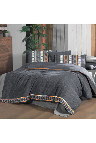 Sarev Tom ris Çift Kişilik %100 Pamuk Flanel (Pazen) Nevresim Takımı