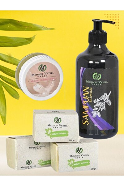 Mehmet Veysel Varır 3 Kalıp Bıttım Sabunu 400ml Bıttım Özlü Şampuan 50ml Cilt...