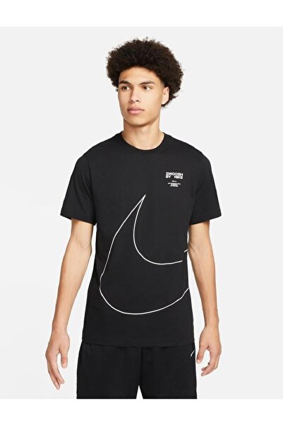 Nike Big Swoosh Erkek Siyah T-Shirt