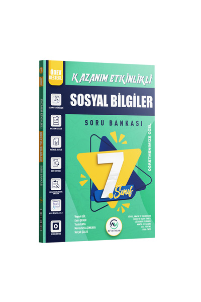 AV YAYINLARI 7. Sınıf Sosyal Bilgiler Etkinlikli Soru Bankası+ T.G Deneme