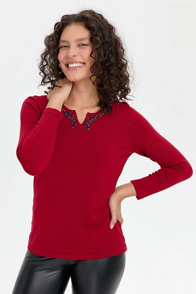 Desen Triko 24091 MODEL TLL PATLI GULER COLORAT ROCOCO BRODAT LIGRA FEMEIE