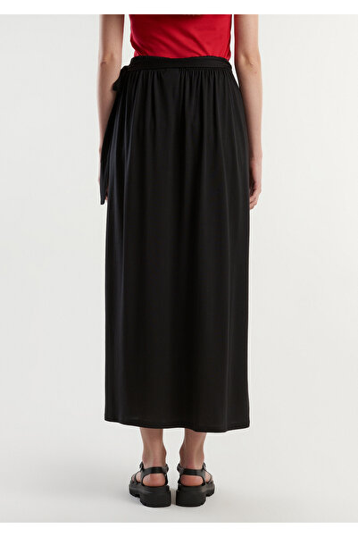 United Colors of Benetton Γυναικείο Μαύρο Βαμβακερό Μείγμα Κορδόνι Μέσης Pareo