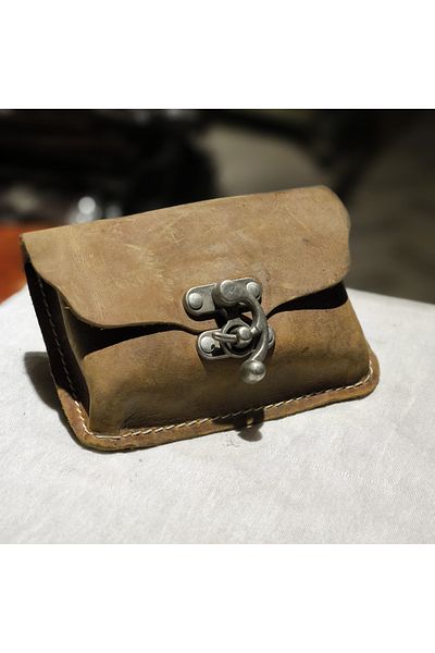 SAVA HOME COLLECTİON Handmade Vintage Hand Sewing Oktoberfest Bag Genuine Leather Small Size Bag