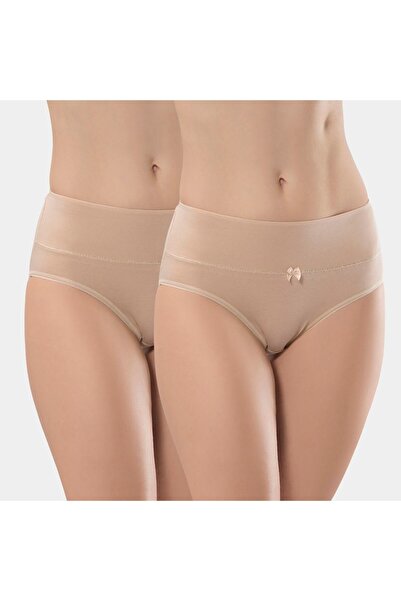 TÜREN Women's Lycra Panties (Pack of 2) 964/Skin