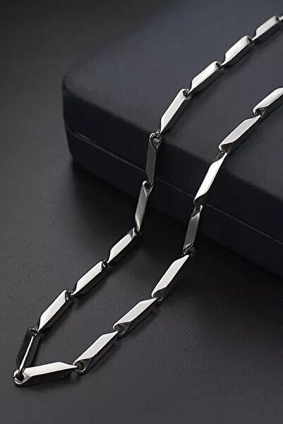 X-Lady Accessories Gümüş Renkk Kararmaz Çelik Titanyum Melon Zincir Unisex Ka...